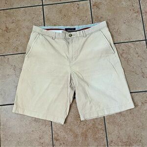 Tommy Hilfiger Tan Flat Front Shorts